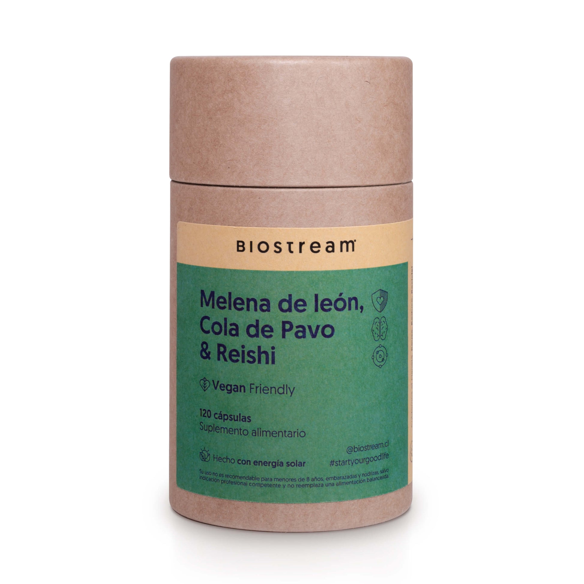 Melena de león, Cola de Pavo & Reishi 120 Cápsulas Vegano