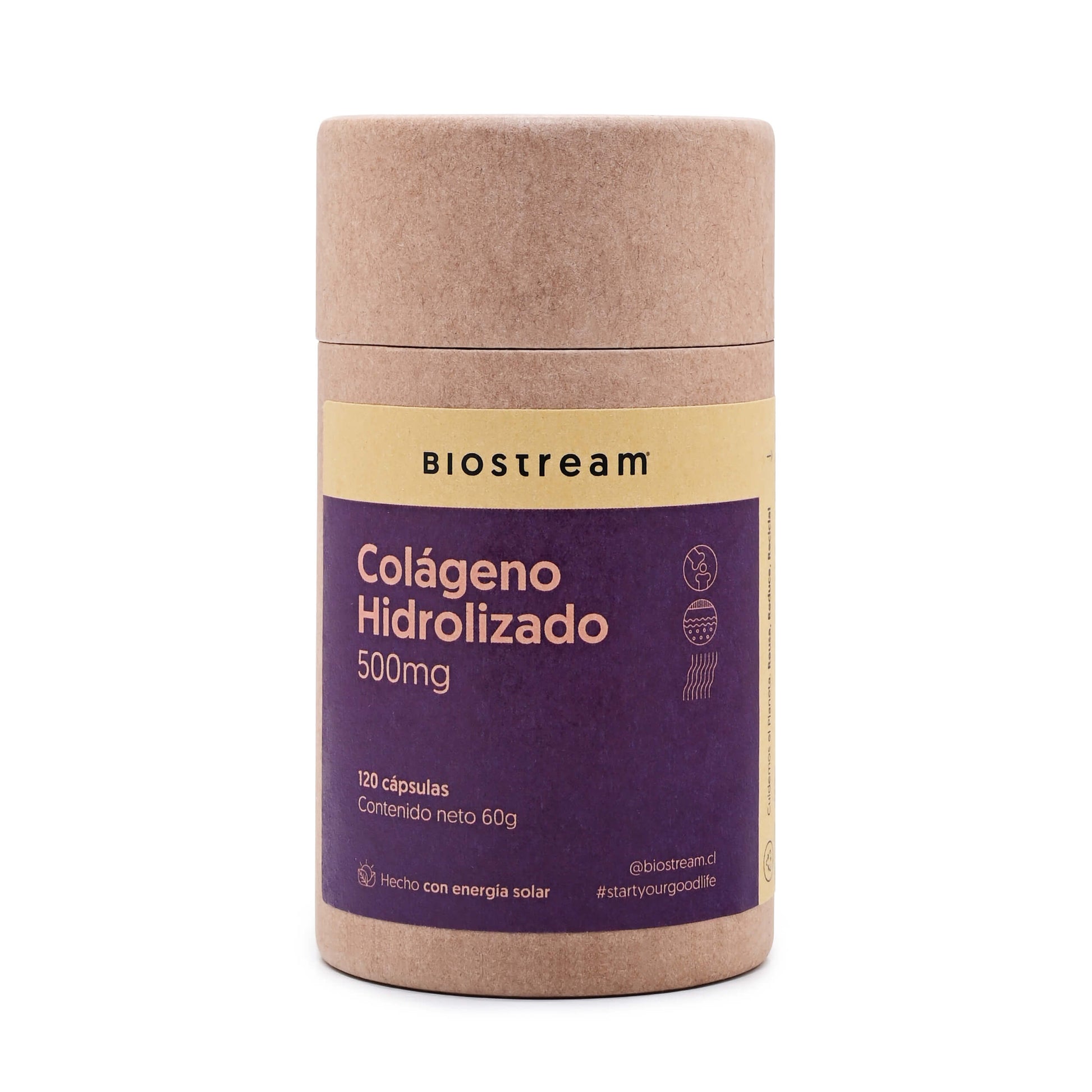 Colágeno Hidrolizado 500mg 120 Cápsulas