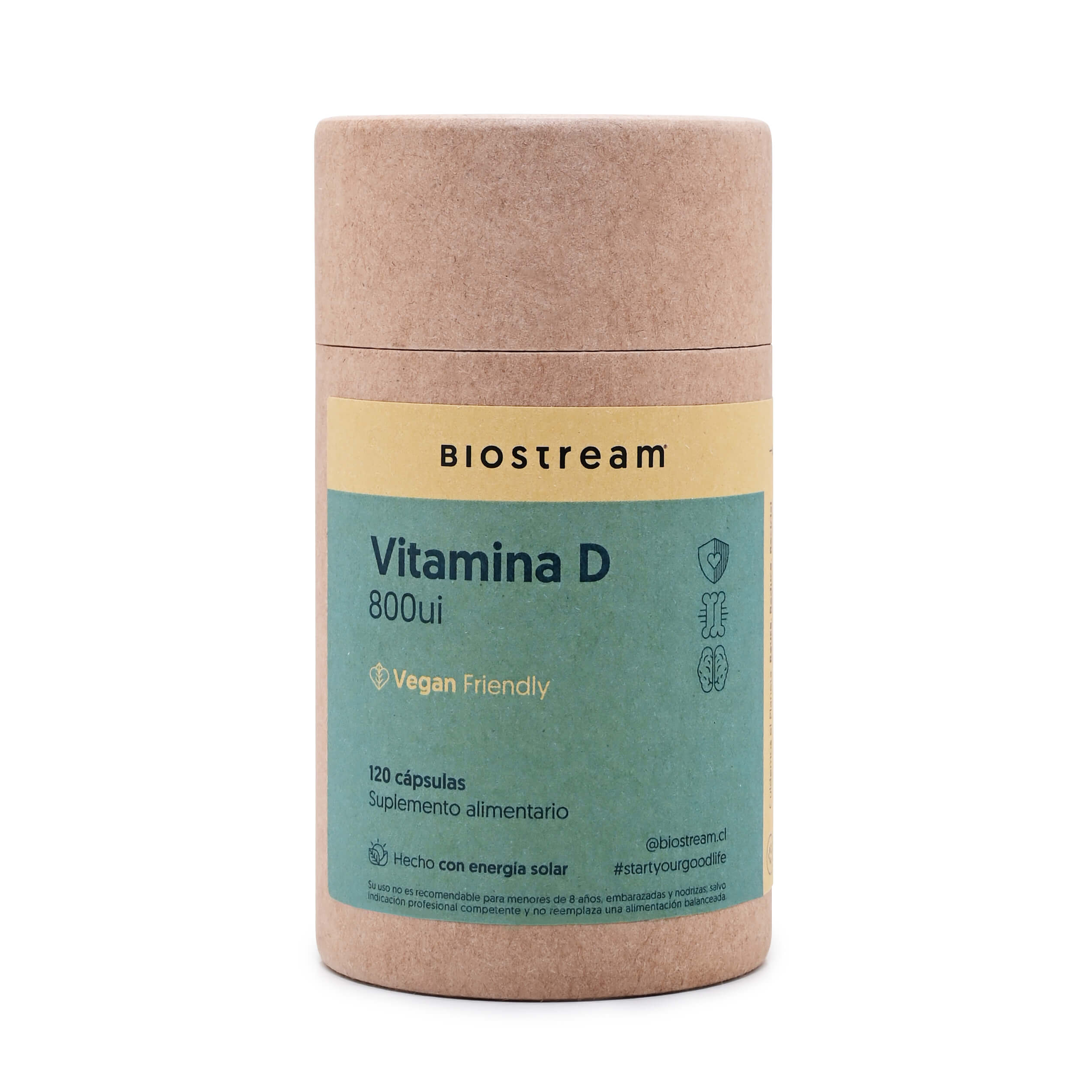 Vitamina D 800ui 120 Cápsulas Vegana