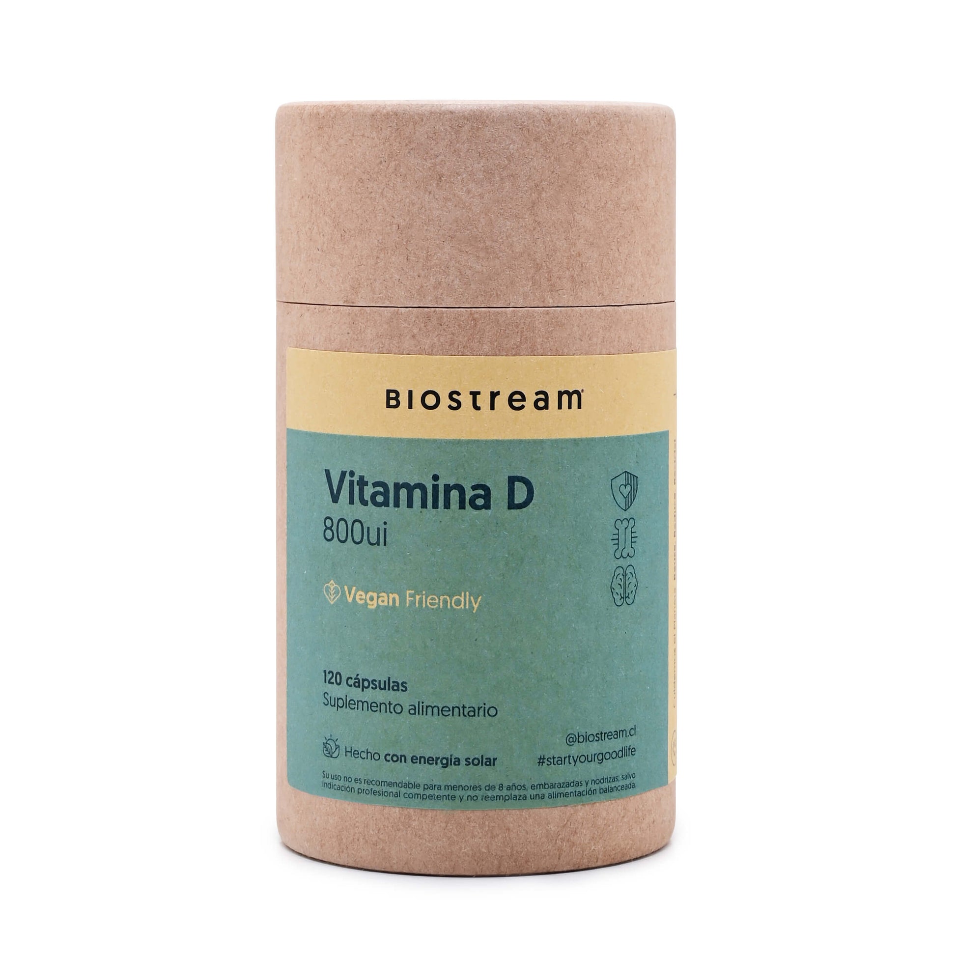 Vitamina D 800ui 120 Cápsulas Vegana