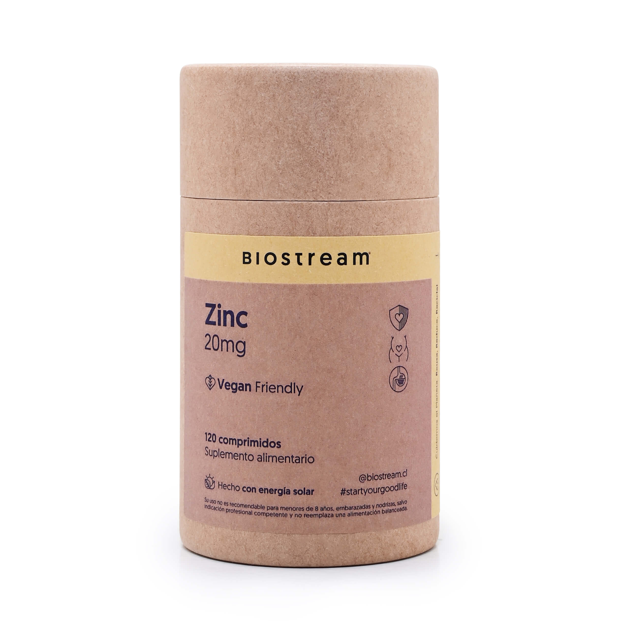 Zinc 20mg 120 Comprimidos Veganos