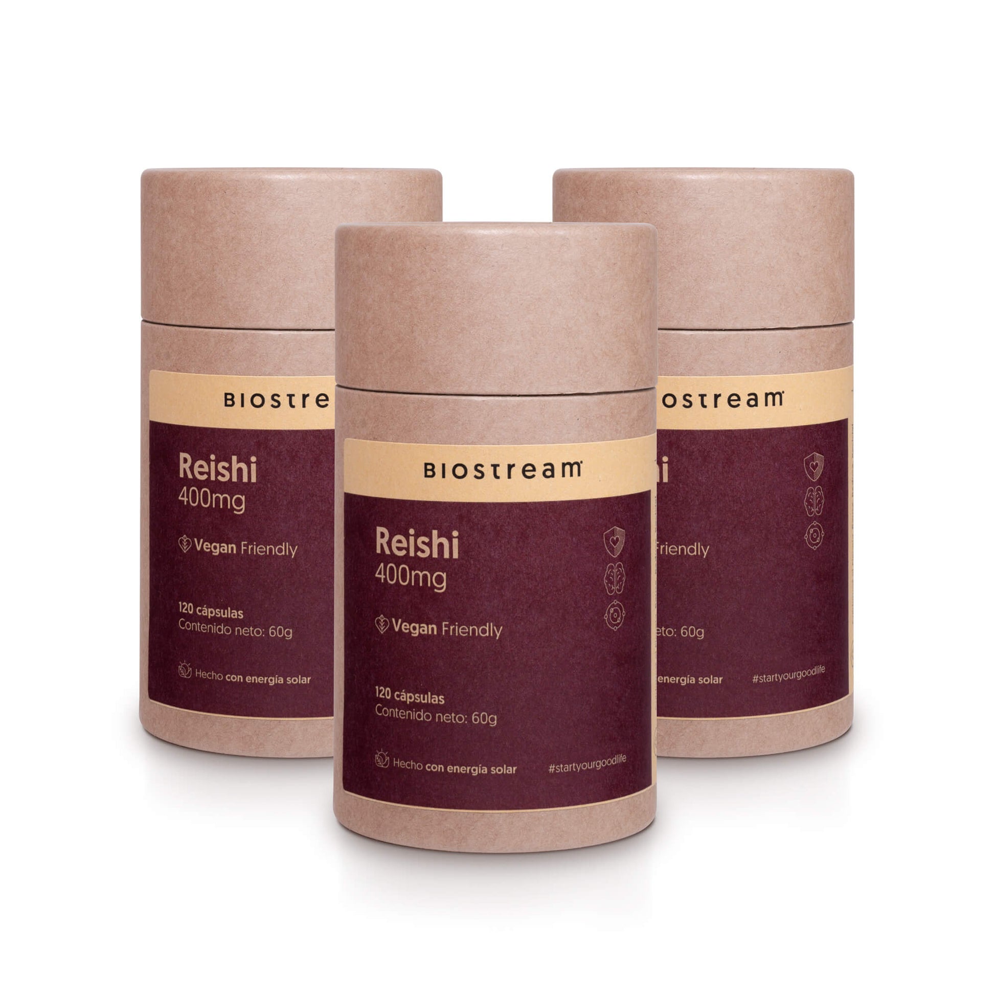 Hongo Reishi 400mg 120 Capsulas Vegano