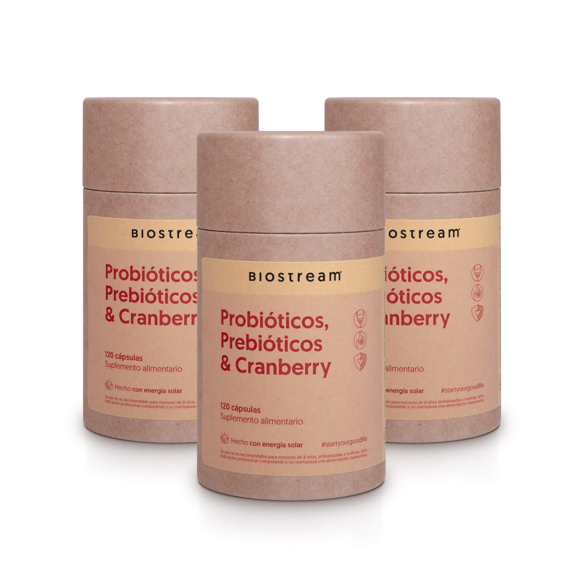 Probióticos, Prebióticos & Cranberry 120 Capsulas