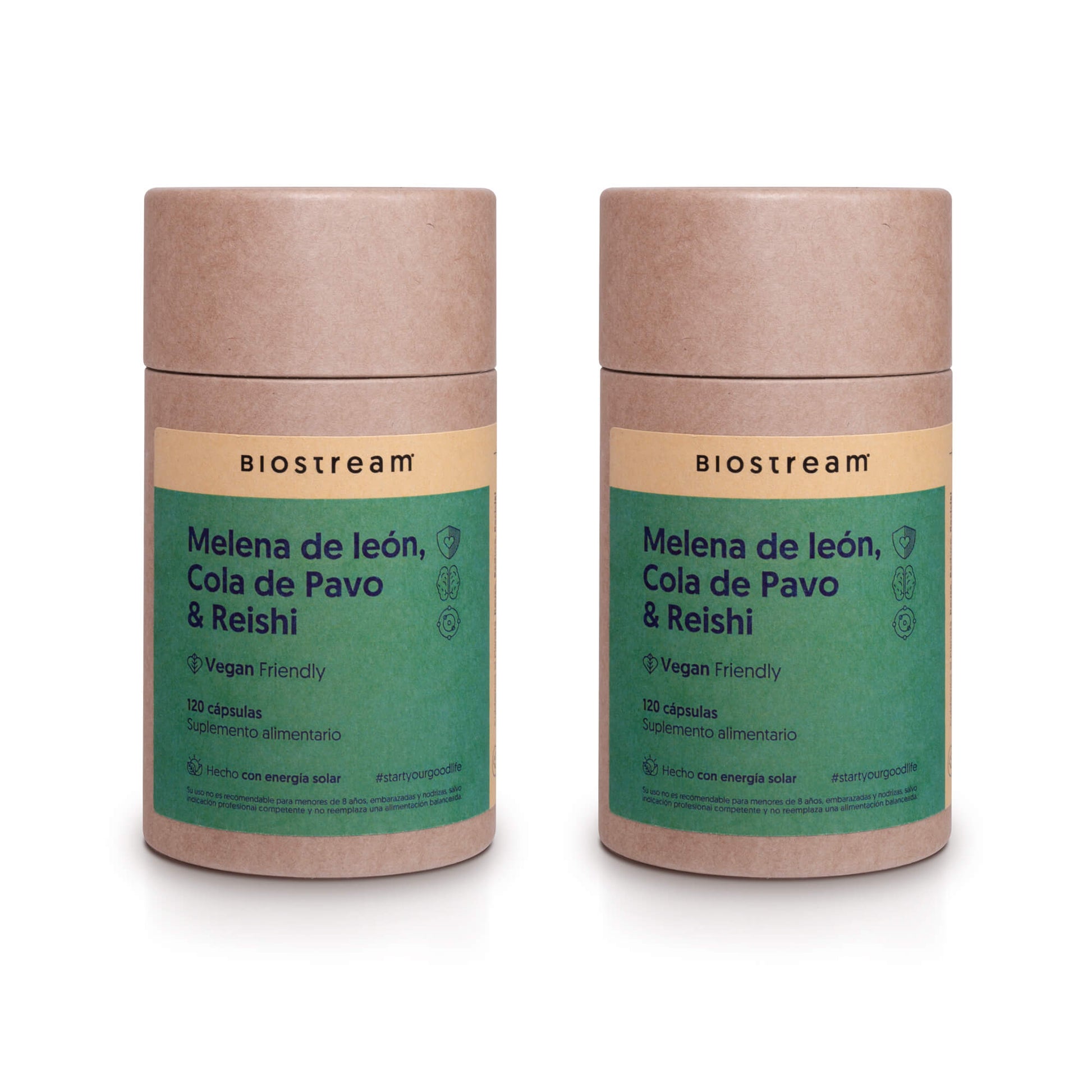 Melena de león, Cola de Pavo & Reishi 120 Cápsulas Vegano