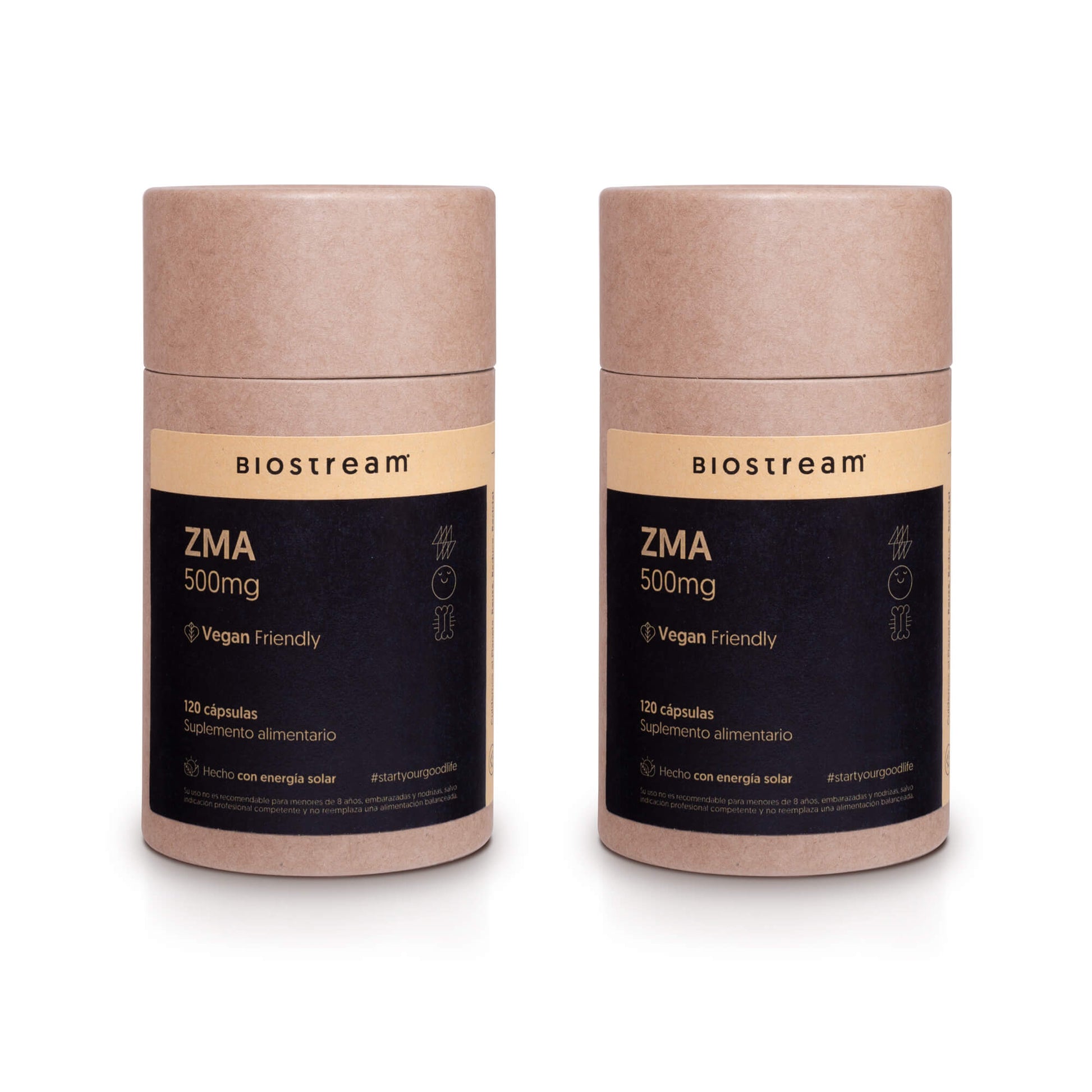ZMA 500mg (Zinc, Magnesio, Vitamina B6) 120 Cápsulas Vegano