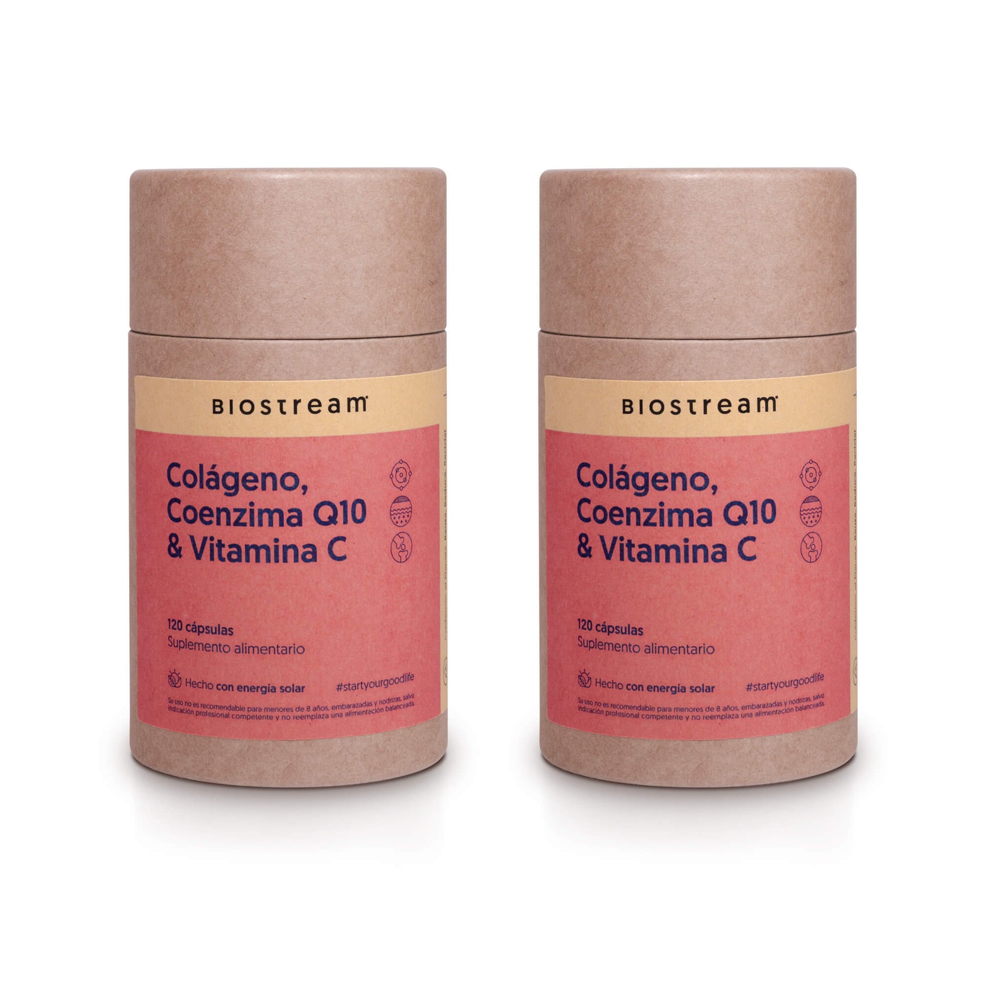 Colágeno Hidrolizado, Coenzima Q10 & Vitamina C 120 Cápsulas