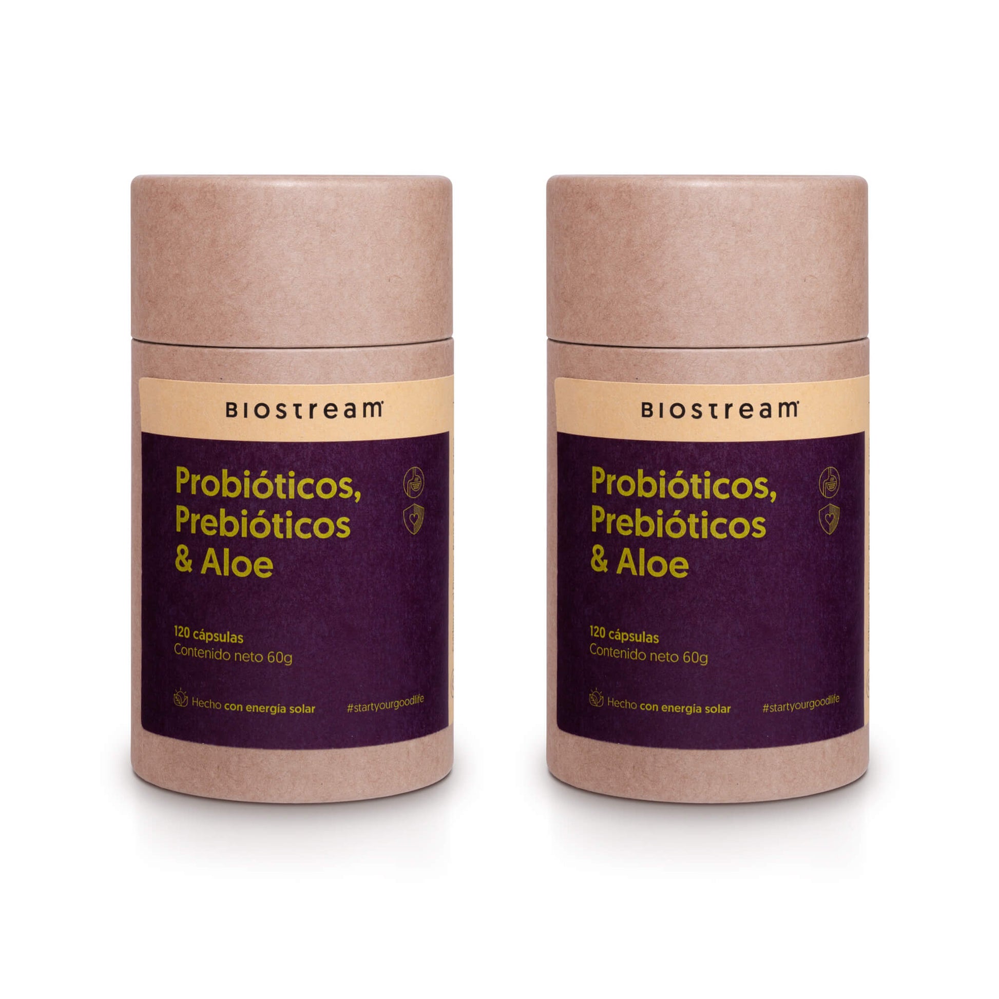 Probióticos, Prebióticos & Aloe 120 Cápsulas