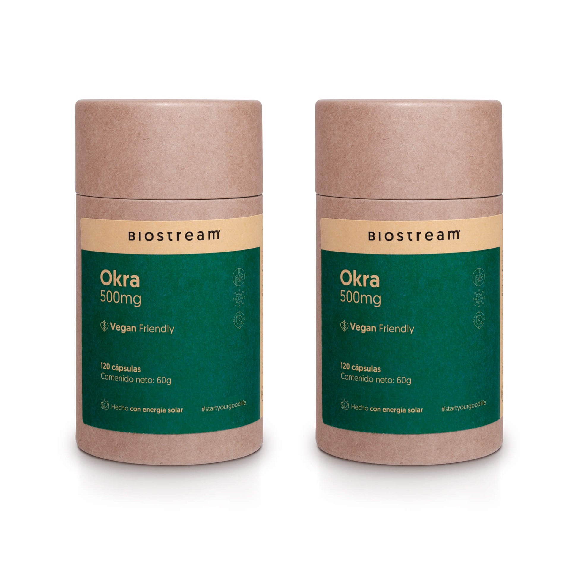 Okra 500mg 120 Cápsulas Vegano