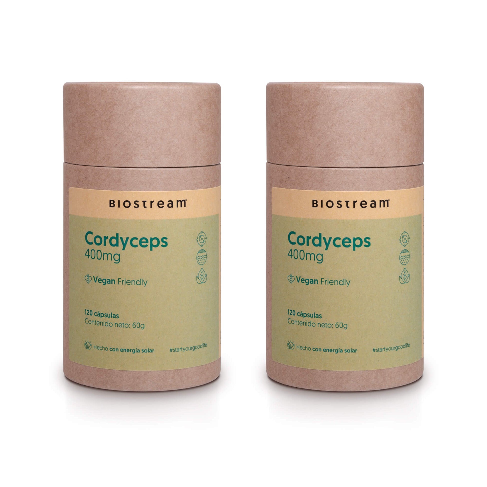 Hongo Cordyceps 400mg 120 Capsulas Vegano