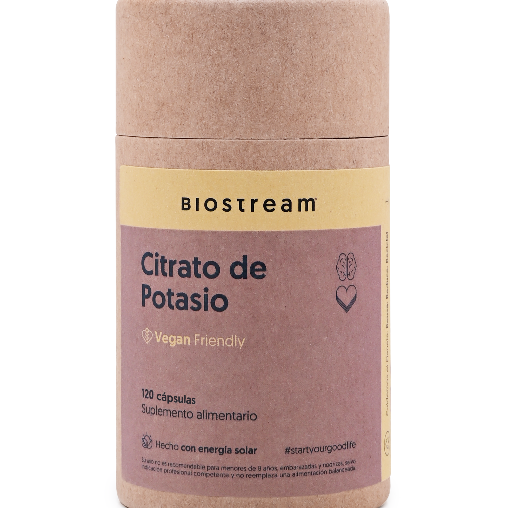 Citrato De Potasio 120 Cápsulas Vegano