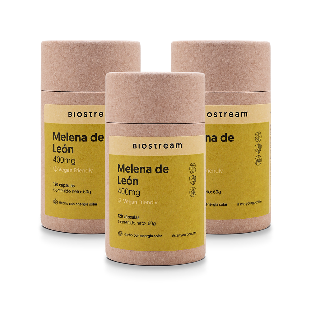 Hongo Melena de León 400mg 120 Cápsulas Vegano