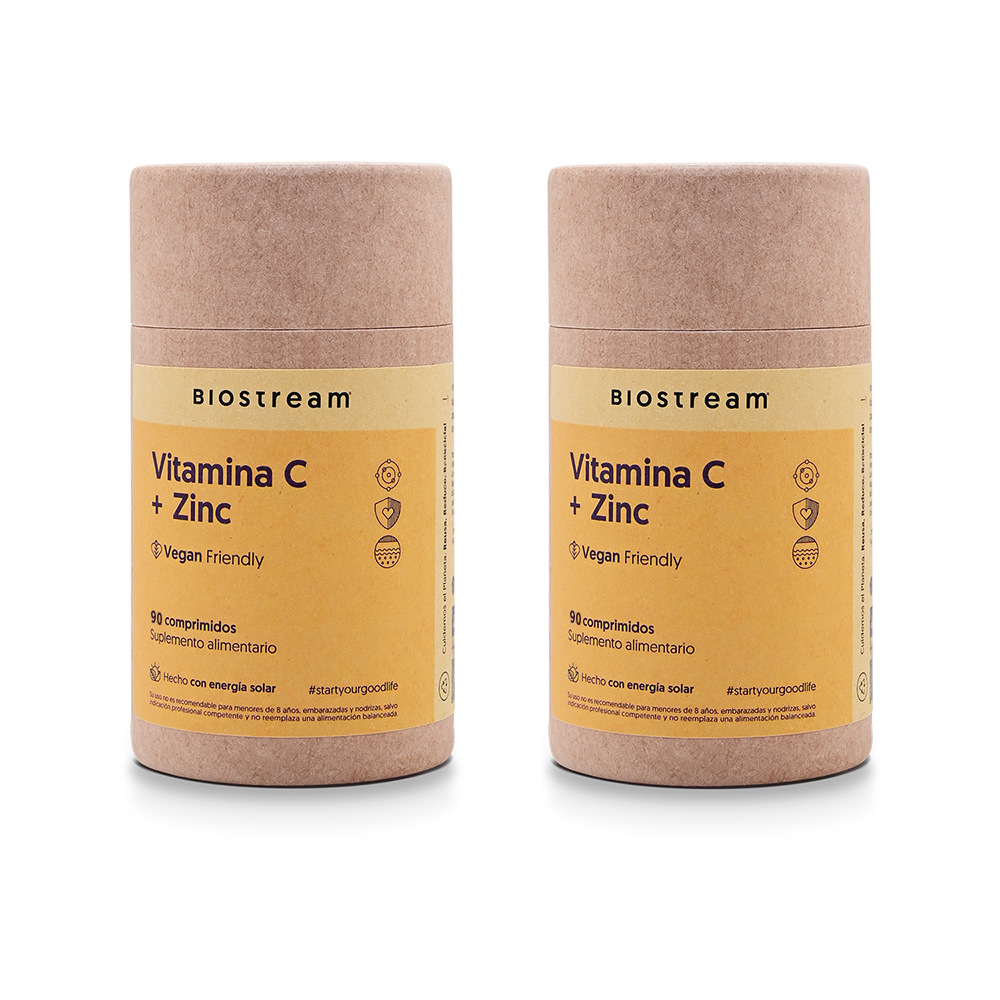 Vitamina C + Zinc 90 Comprimidos Vegano
