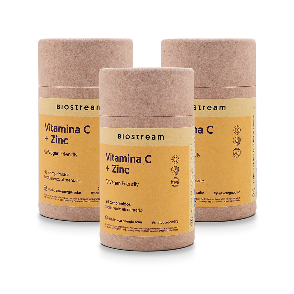 Vitamina C + Zinc 90 Comprimidos Vegano